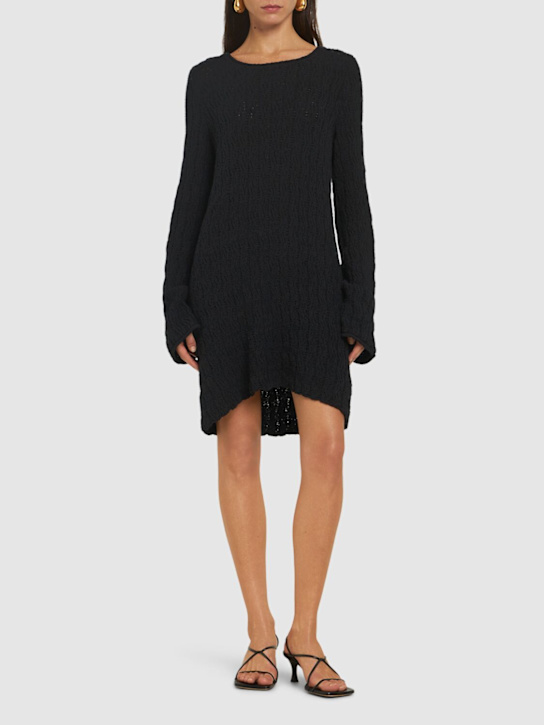 Loulou De Saison: Aisala cotton blend knit short dress
