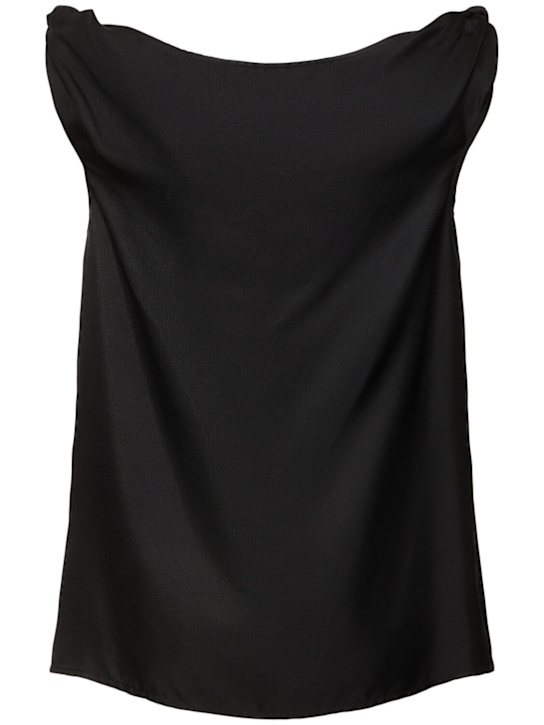Loulou De Saison: Top Remy in seta drappeggiata