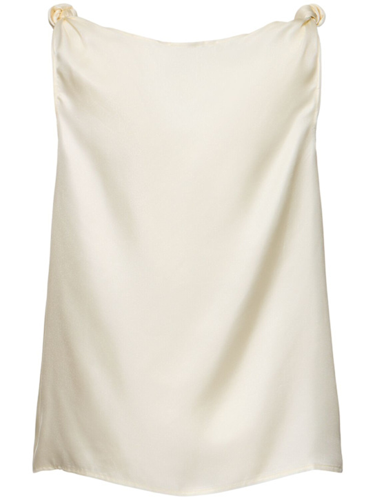 Loulou De Saison: Top Remy in seta drappeggiata