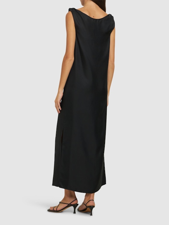 Loulou De Saison: Moun sleeveless draped silk midi dress