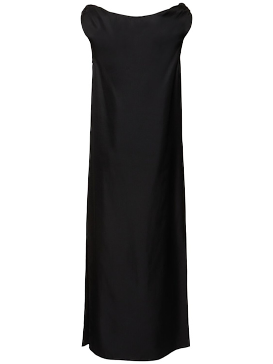 Loulou De Saison: Moun sleeveless draped silk midi dress