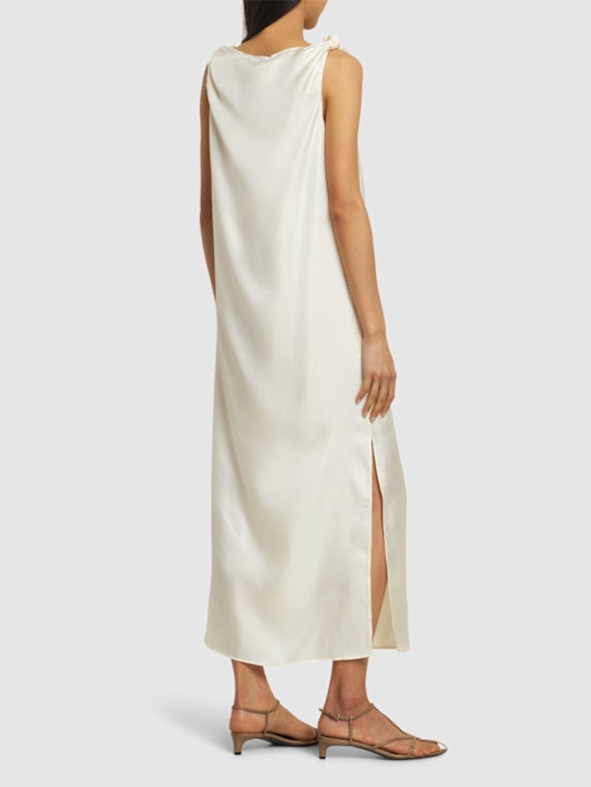 Loulou De Saison: Moun sleeveless draped silk midi dress