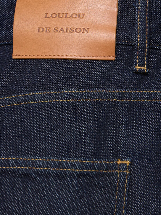 Loulou De Saison: Jeans Samur in denim di cotone