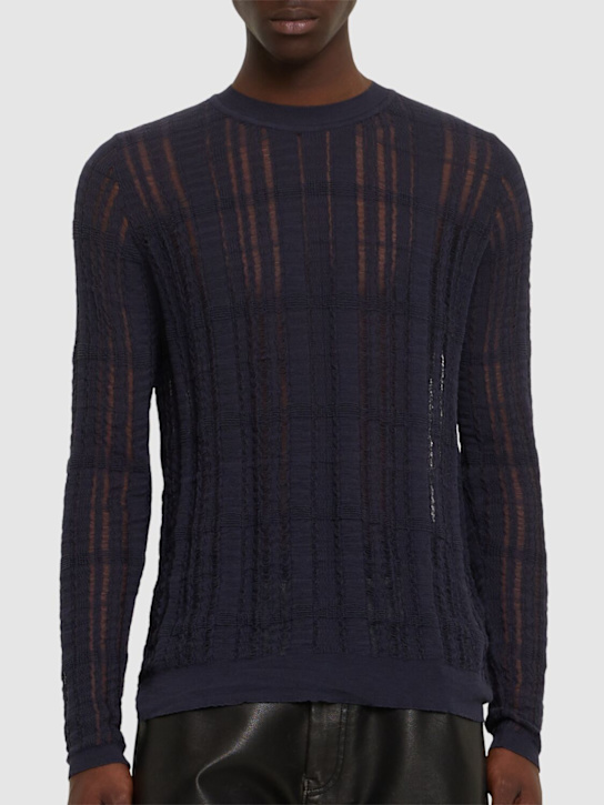 Our Legacy: Formeller Pullover aus Baumwollmischgewebe