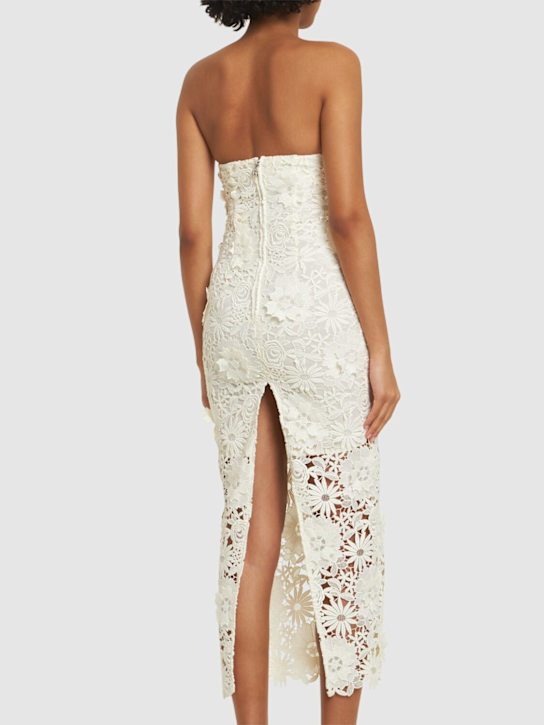 Rotate: Robe bustier midi en dentelle Albertina