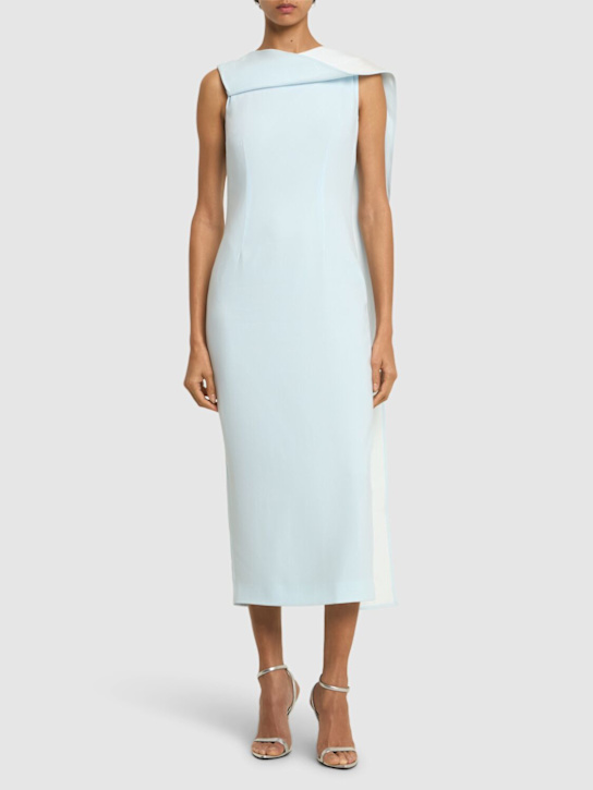 Roland Mouret: Vestito midi in crepe di raso