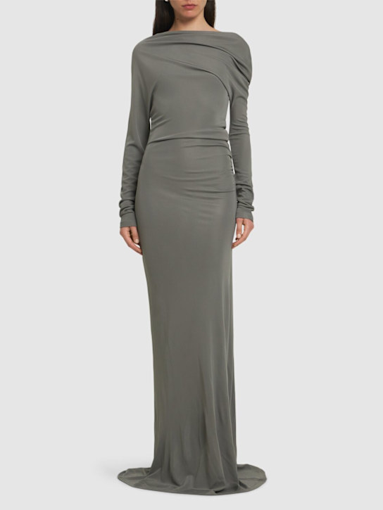 Aya Muse: Vestito monospalla in jersey di viscosa
