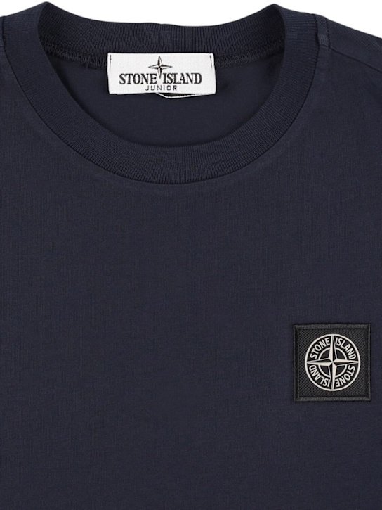 Stone Island Junior - T-shirt en jersey de coton à logo