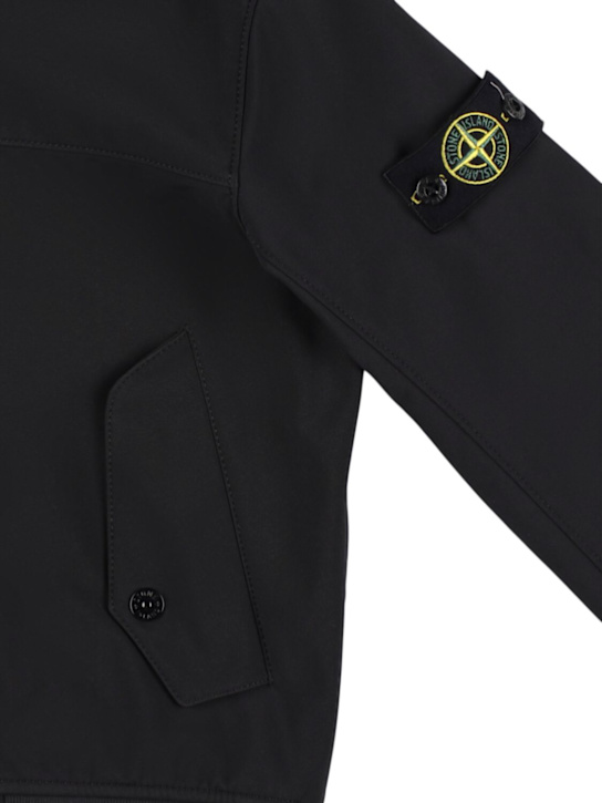 Stone Island Junior - Coupe-vent en nylon à capuche