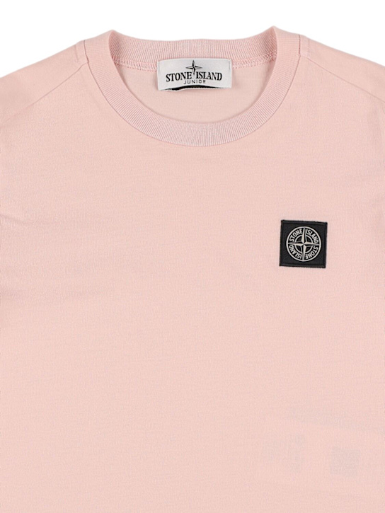 Stone Island Junior - T-shirt en jersey de coton à logo
