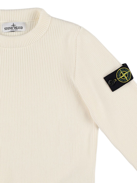Stone Island Junior - Pull-over en maille de coton