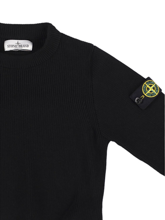 Stone Island Junior - Pull-over en maille de coton