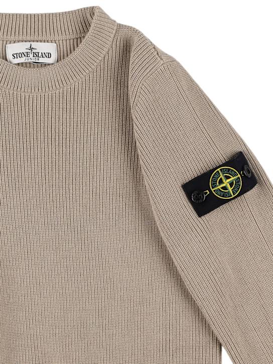 Stone Island Junior: Pull-over en maille de coton