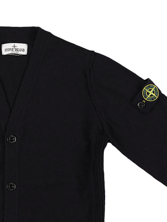 Stone Island Junior - Cardigan en mélange de coton