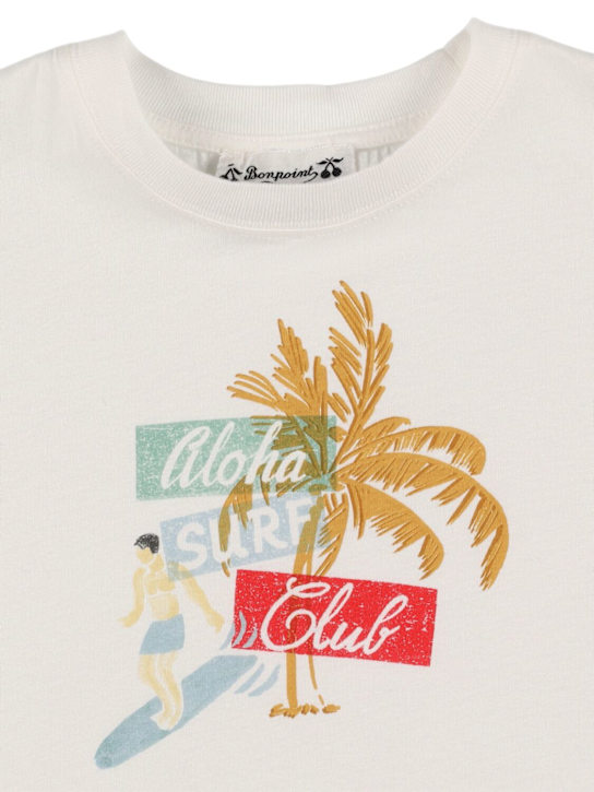 Bonpoint - Surf printed cotton jersey t-shirt