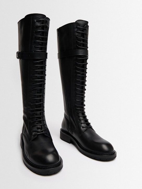 Ann Demeulemeester - 25mm hohe Kampfstiefel aus Leder „Santiago“