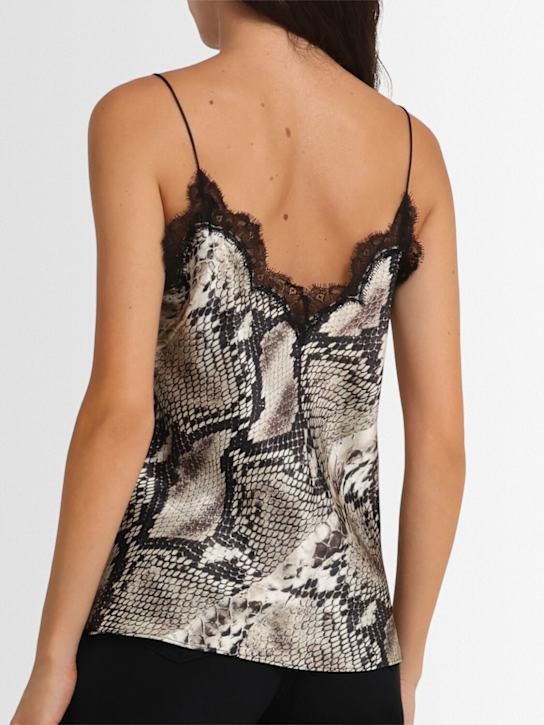 Roberto Cavalli: Camisola de satén de seda