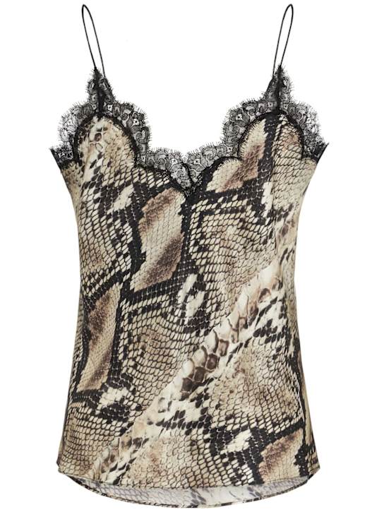 Roberto Cavalli: Camisola de satén de seda