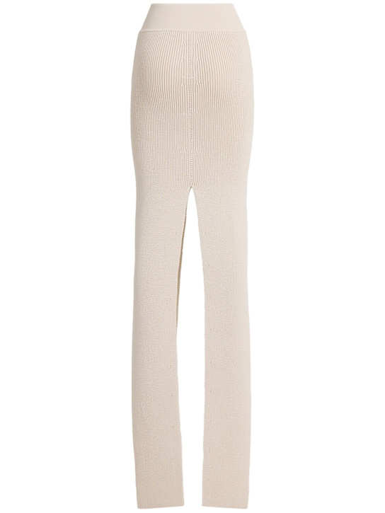 Rick Owens - Jupe longue en maille fendue