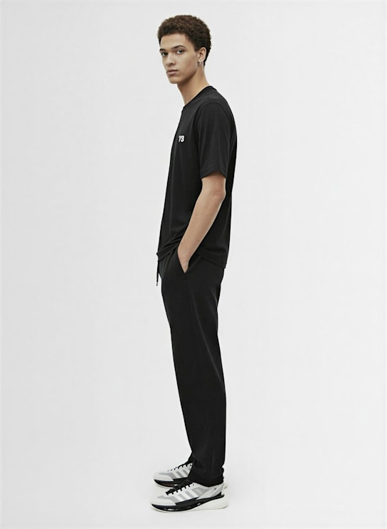 Y-3: Pantalones deportivos de algodón