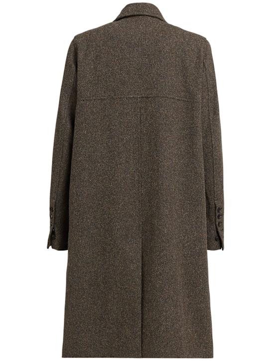 Rick Owens - Langer Mantel aus Wolle „Officer“