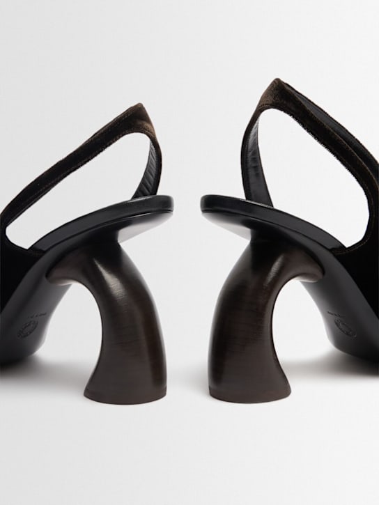 Dries Van Noten: 95mm hohe Samtsandaletten mit Absatz