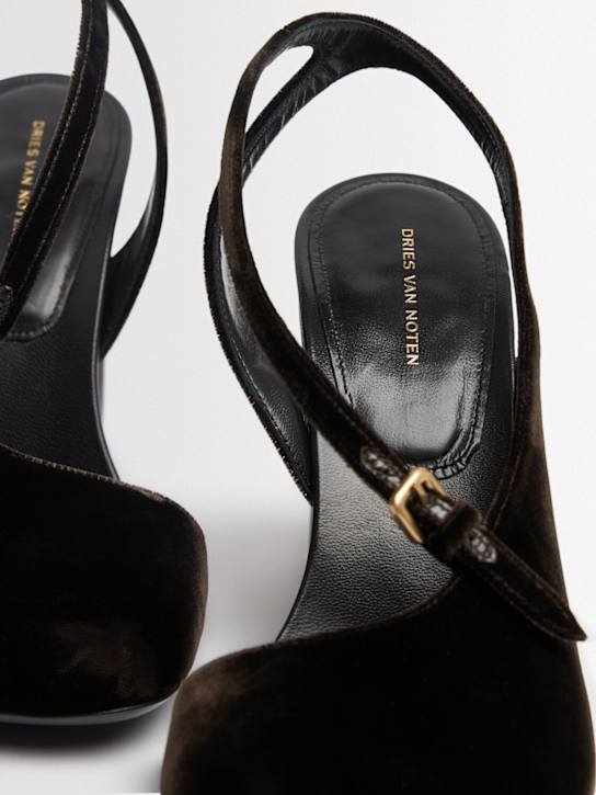 Dries Van Noten: 95mm hohe Samtsandaletten mit Absatz