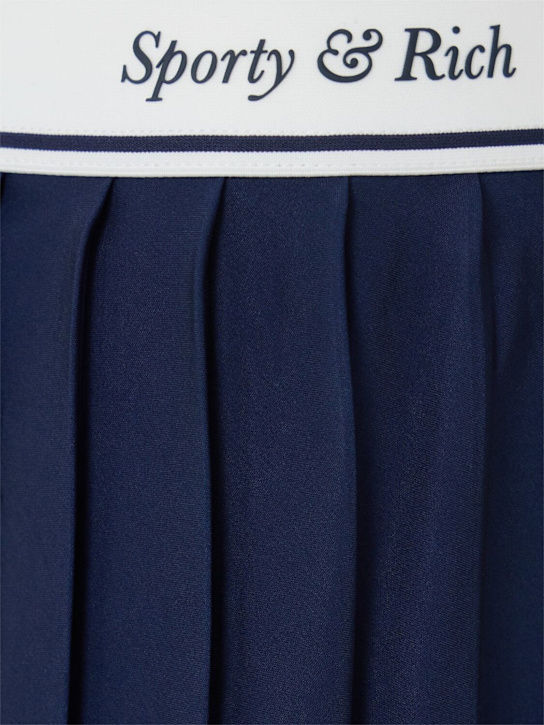 Sporty & Rich: Jupe plissée à logo