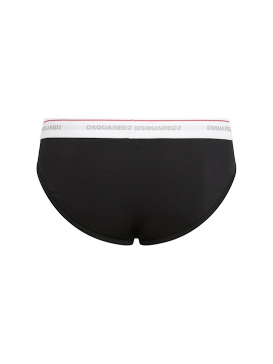 Dsquared2: Lot de 3 slips en mélange de coton