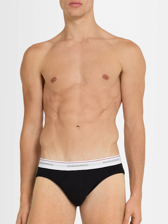 Dsquared2: Lot de 3 slips en mélange de coton