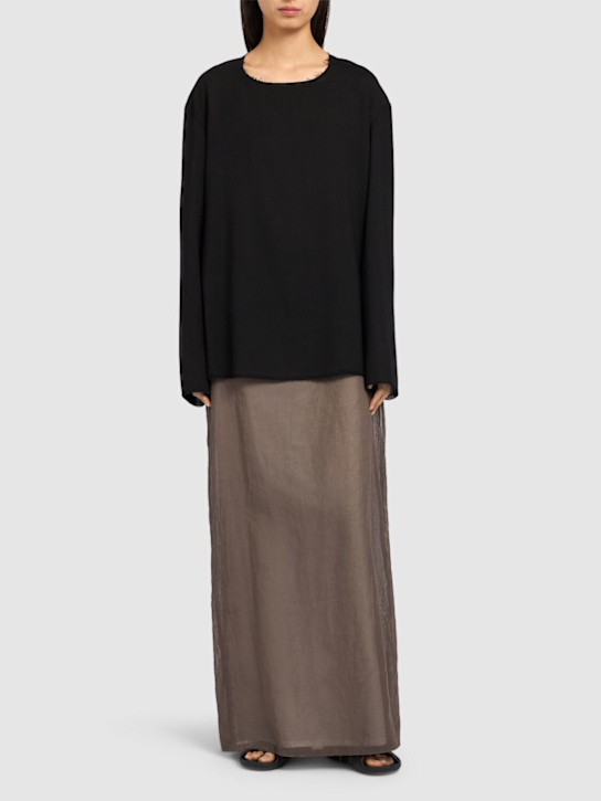 The Row: Cattaleya soft wool tailoring top