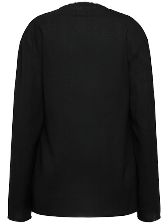 The Row: Cattaleya soft wool tailoring top