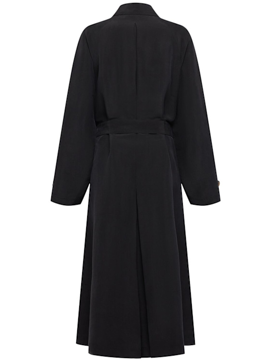 The Row: Cappotto lungo Ryo in seta con cintura