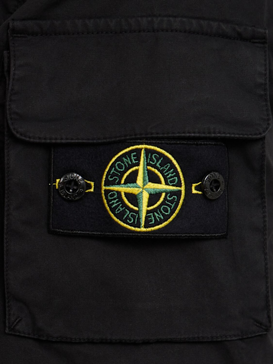 Stone Island: Stretch cotton twill shirt