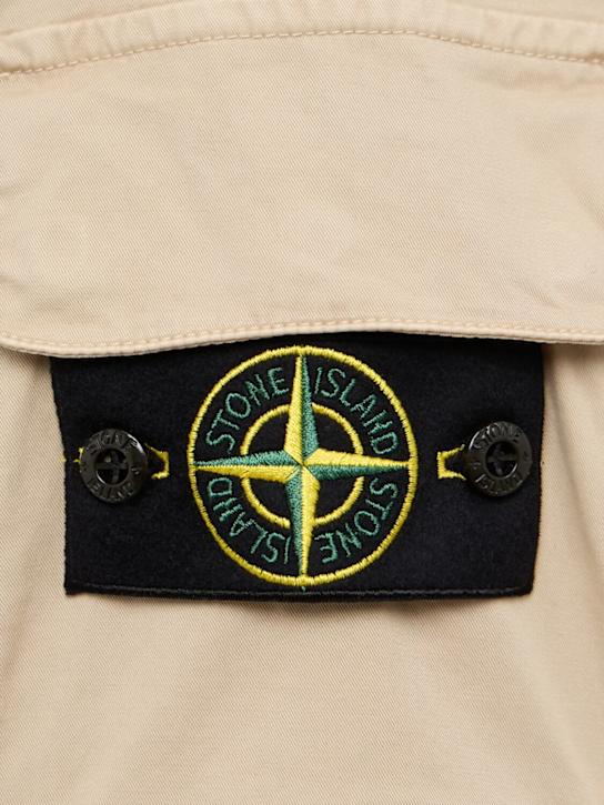 Stone Island: Stretch cotton twill shirt