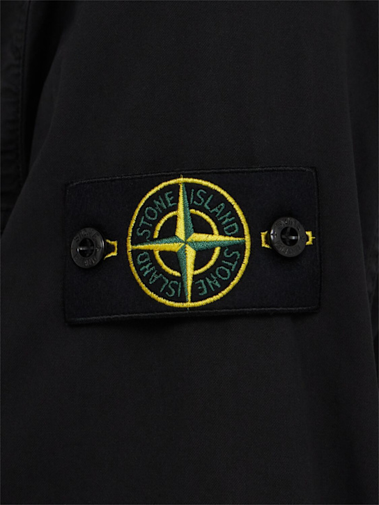Stone Island: Hemd aus Stretch-Baumwolltwill