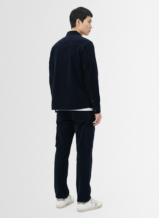 Stone Island: Chemise en coton côtelé
