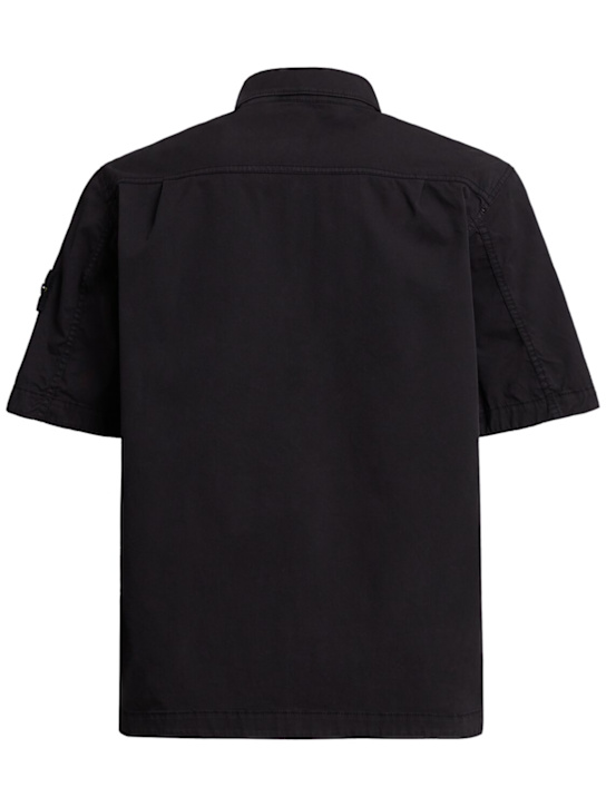 Stone Island: Stretch cotton twill shirt