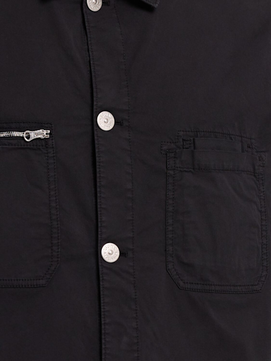 Stone Island: Stretch cotton twill shirt