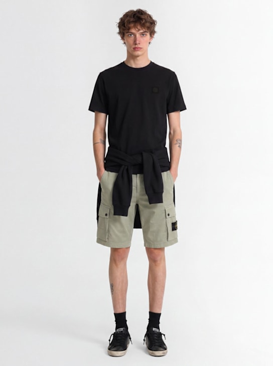 Stone Island: T-Shirt aus Baumwolljersey