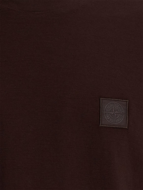 Stone Island: S/s crepe cotton jersey t-shirt