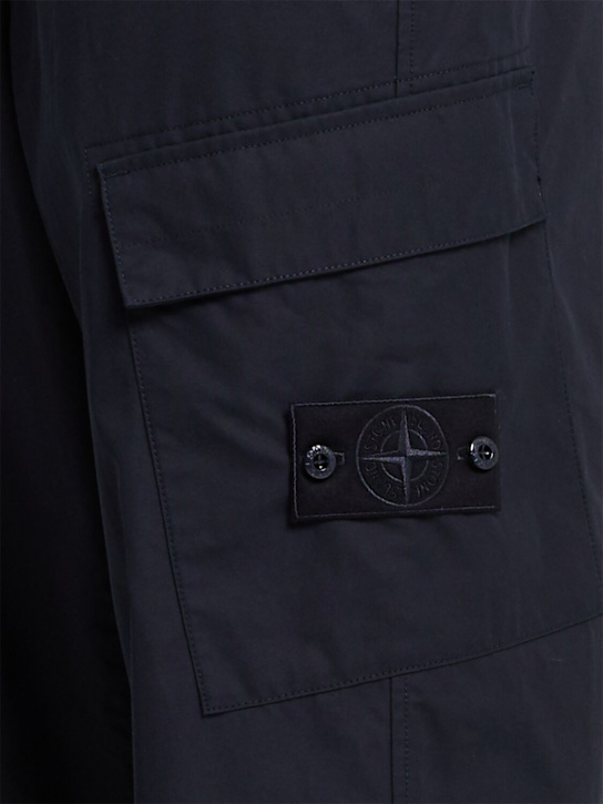 Stone Island: Weatherproof cotton canvas pants