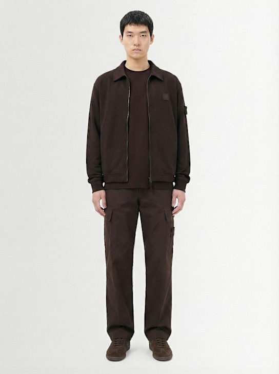 Stone Island: Weatherproof cotton canvas pants