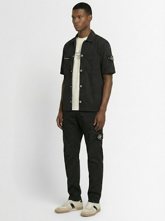 Stone Island - Stretch cotton twill pants