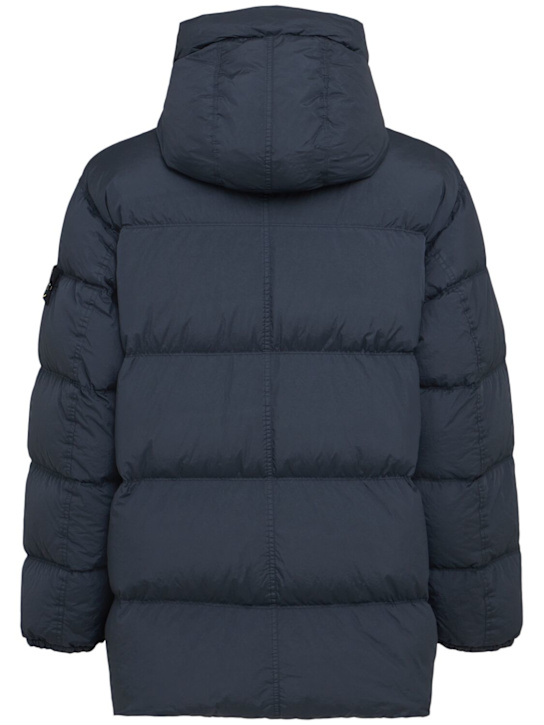 Stone Island: Piumino parka corto in nylon