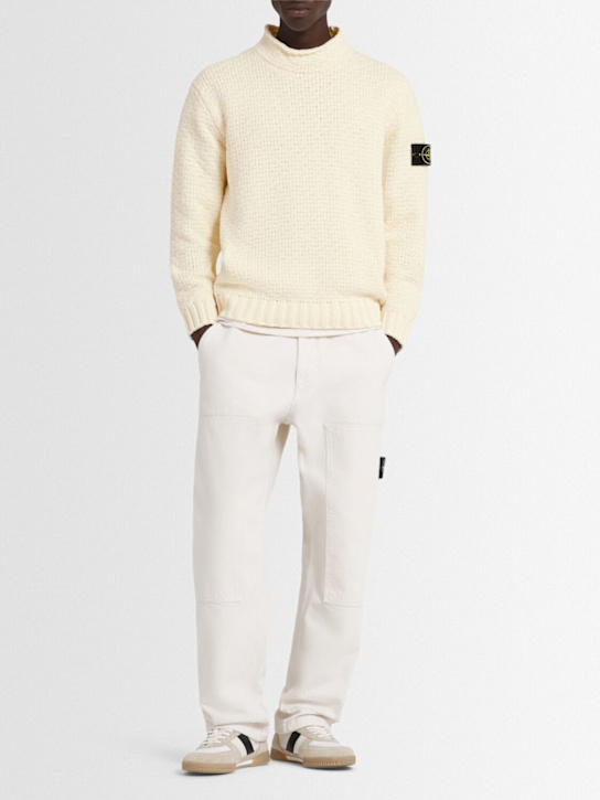 Stone Island - Cotton chenille crewneck sweater