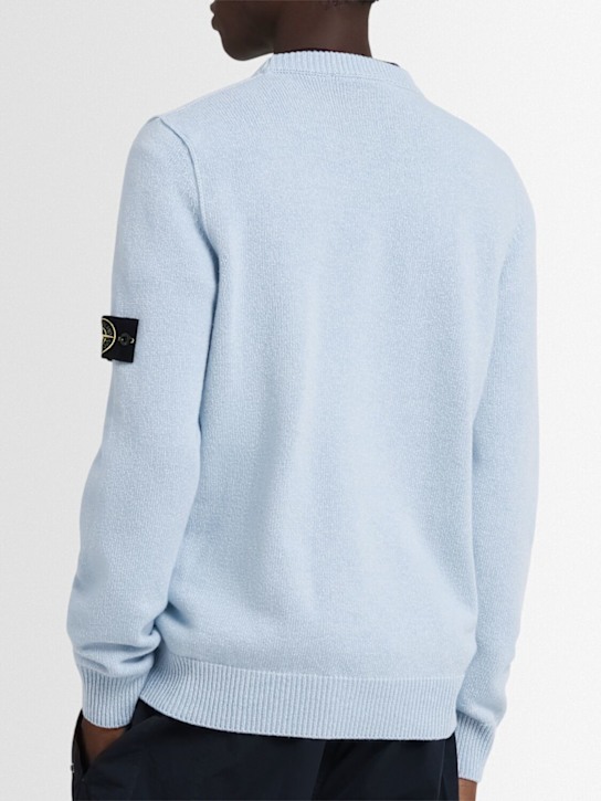 Stone Island: Wool blend crewneck sweater