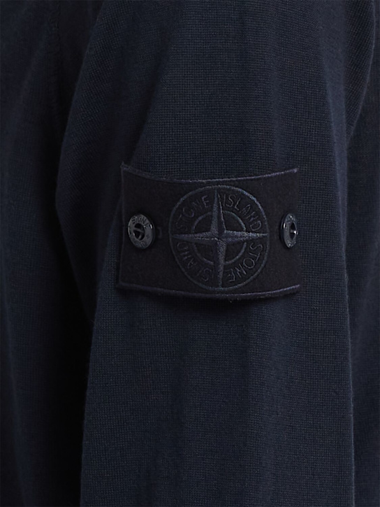 Stone Island: Polo en laine légère L/s
