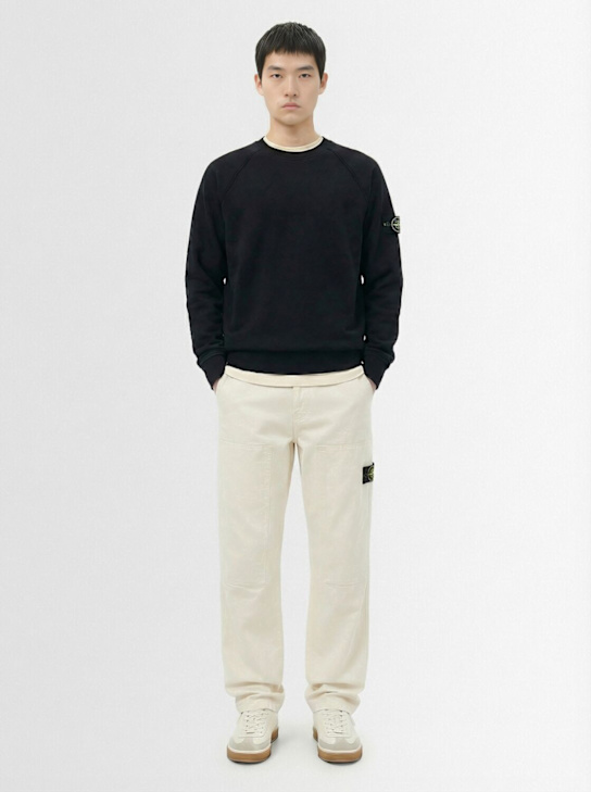 Stone Island - Brushed cotton sweatshirt