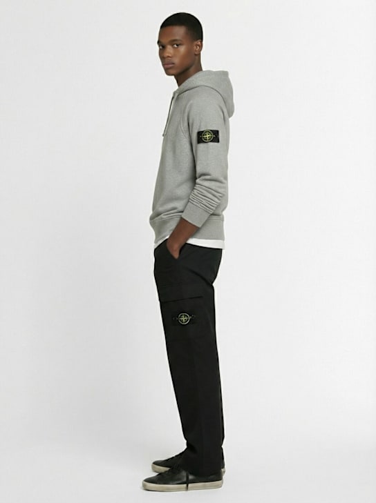 Stone Island: Brushed cotton sweatshirt hoodie